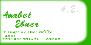 amabel ebner business card